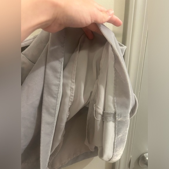 J. Crew Cami Tank Top Women’s 14 Velvet Ruffle Silver Asymmetrical - Picture 5 of 7